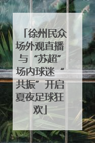 徐州民众场外观直播与“苏超”场内球迷“共振”开启夏夜足球狂欢