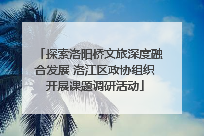 探索洛阳桥文旅深度融合发展 洛江区政协组织开展课题调研活动